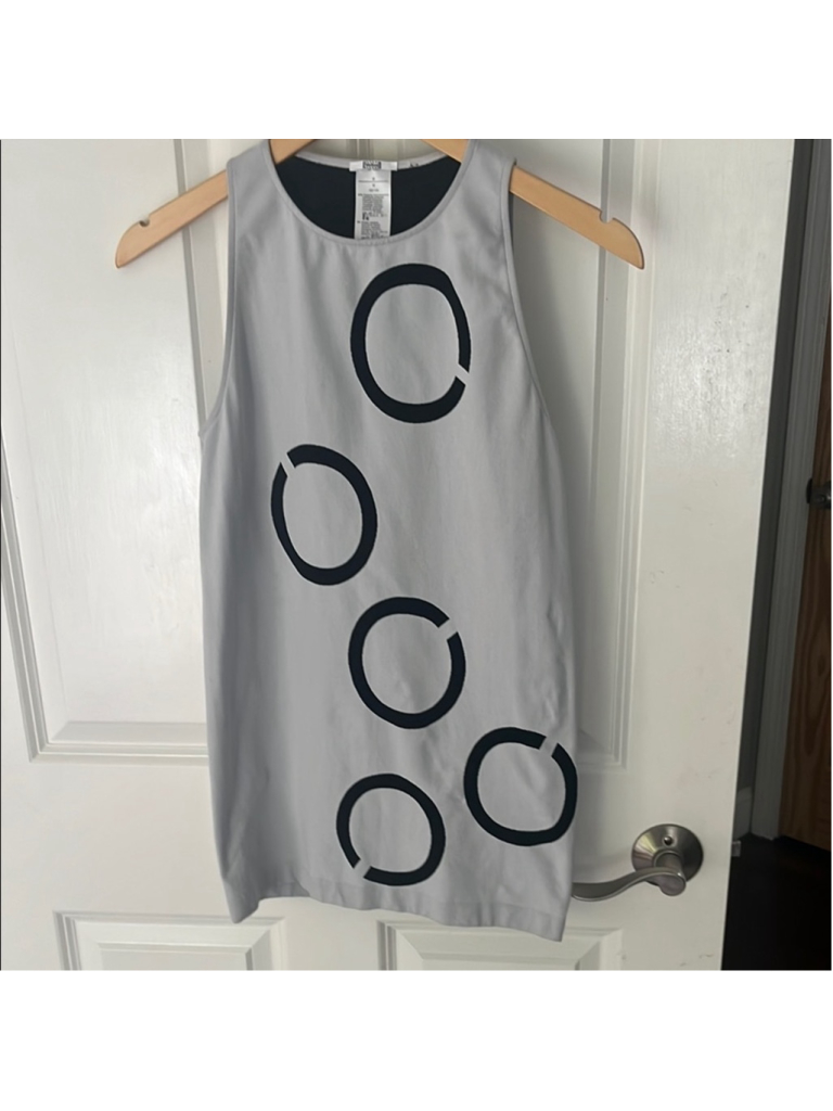Wolford Silver Bodycon Camisole Halter Neck Sleeveless Size Medium